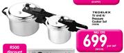 Tedelex 11ltr And 4ltr Pressure Cooker Set-Per Set