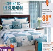 Reversible Single Duvet Cover Set 