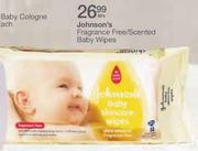 Johnson's Fragrance Free/Scented Baby Wipes-80's