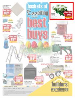 Builders Warehouse CT & PE : Eggciting Best Buys (27 Mar - 9 Apr), page 1