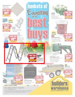 Builders Warehouse CT & PE : Eggciting Best Buys (27 Mar - 9 Apr), page 1