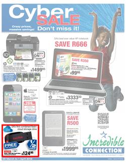 Incredible Connection Cyber Sale (29 Mar - 1 Apr), page 1