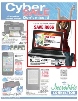 Incredible Connection Cyber Sale (29 Mar - 1 Apr), page 1