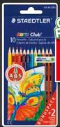 Staedtler Long Pencil Crayons 10-Pack-Per Pack