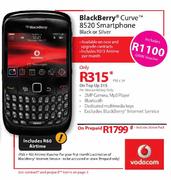 BlackBerry Curve 8520 Smartphone (Black or Silver)