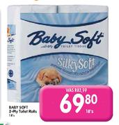 Baby Soft 2-Ply Toilet Rolls-18's