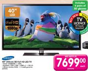 Samsung 3D Full HD LED TV-40"(102cm)