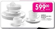 Nortake 20 Pieces Acrlic White Dinner Set