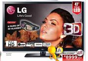 LG 47" (119cm) LED (47LW4500) + 9 Pairs of 3D Glasses