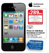 iPhone 4S 16GB Black Smartphone on Contract