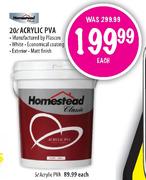 Homestead Acrylic PVA-20L Each