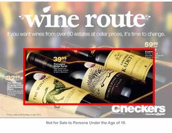 Checkers Western Cape : Wine Route (21 May - 8 July), page 1
