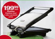 Platinum Stainless Steel Sandwich Press-4 Slice