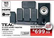 Teac 5.1 DVD Home Theatre System-THT9125