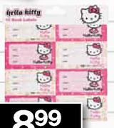 Hello Kitty Book Label -16 Pack