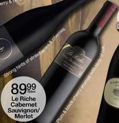 Le Riche Cabernet Sauvignon/Merlot-750ml