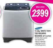 Samsung White Twin Tub Washing Machine-13.2kg (WT13J4PIW)