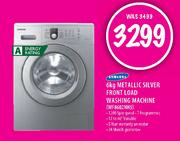 Samsung Metallic Silver Front Load Washing Machine-6kg (WF8602NHS)