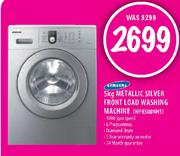 Samsung Metallic Silver Front Load Washing Machine-5kg (WF8500NHS)
