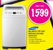 Samsung White Top Load Washing Machine-8kg (WA80G5DIP)