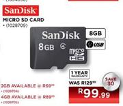 Sandisk 8Gb Micro SD Card