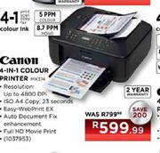 Canon 4 In 1 Colour Printer-MX374