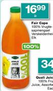 Fair Cape 100% Vrugtesapmengsel Verskeidenheid Elk-2 Ltr