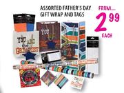 Assorted Father's Day Gift Wrap And Tags-Each
