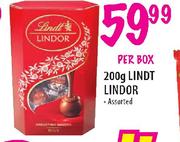 Lindt Lindor Assorted-200g Per Box