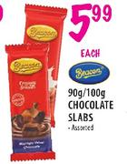 Beacon Chocolate Slabs Assorted-90g/100g Each