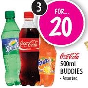 Cocacola Buddies Assorted-3x500ml