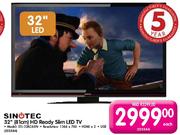Sinotec HD Ready Slim LED TV(81cm)-32"