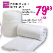 Simple Choice Platinum Double Duvet Inner-200x200cm