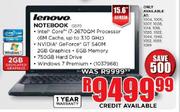Lenovo Notebook G570-15.6" Screen