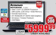 Lenovo Notebook i3-2330-15.6" Screen