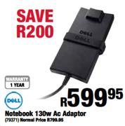 Dell Notebook 130w Ac Adaptor