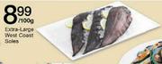 Extra-Large West Coast Soles-100g