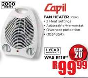 Capil Fan Heater-2000W