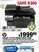 HP Laserjet 1217nfw Wireless Mono Printer