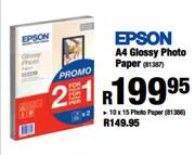 Epson A4 Glossy Photp Paper