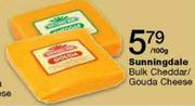 Sunningdale Bulk Cheddar/Gouda Cheese-per 100g