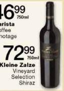 Kleine Zalze Vineyard Selection Shiraz-750ml