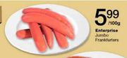 Enterprise Jumbo Frankfurters-100g