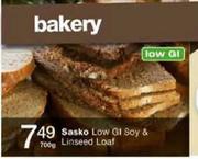  Sasko Low Gl Soy & Linseed Loaf-700g 
