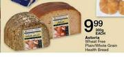 Astoria Wheat Free Plain/Whole Grain Health Bread-300g Each