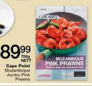 Cape Point Mozambique Jumbo Pink Prawns-700g Nett