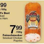 Feinschmecker Smoked Chicken Paprika Per 100g
