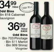 Odd Bins Bin 909 Shiraz Viognier-750ml Each