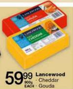 Lancewood Cheddar-900gm Each