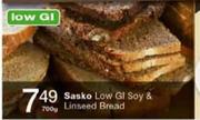 Sasko Low Gl Soy & Linseed Bread-700gm